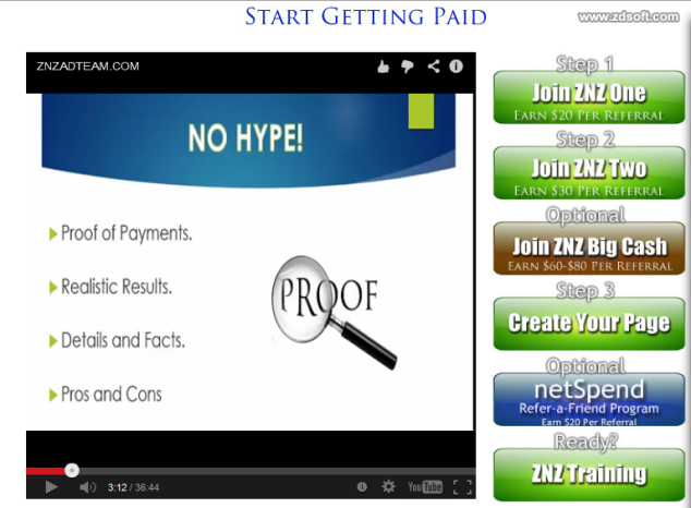 JOIN the ZNZ AD Team! /  Start & Grow an Online Income 100% FREE! Up to $135 per Referral! $$